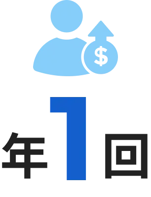 定期昇給 1回/年