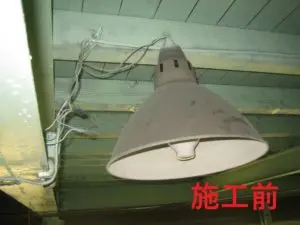 工場の水銀灯をLED化